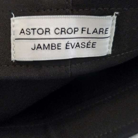 Pure Navy Astor crop flare black side zip trouser size 10 NWT - Picture 3 of 6